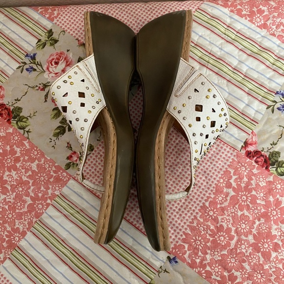 CLARKS ARTISAN Newland Dazzle Wedge Sandals Sz 9M. - Picture 7 of 11